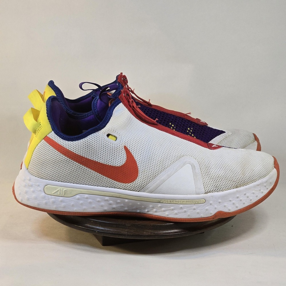 Nike PG4 Gatorade Shoes Mens Size 13.5 White Purple Yellow Basketball CQ7339-991